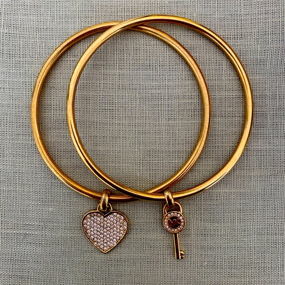 Gold Michael Kors Bangles - Picture 1 of 4